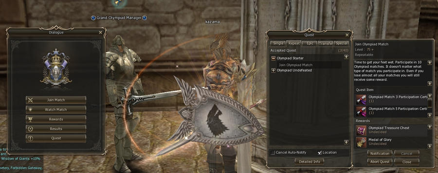 Grand Olympiad Lineage2