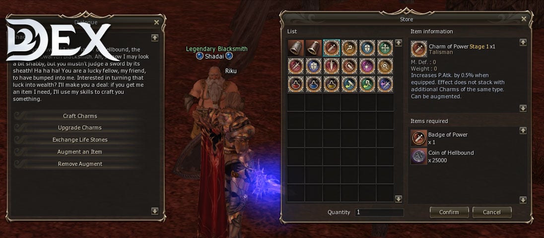 Charms Lineage2