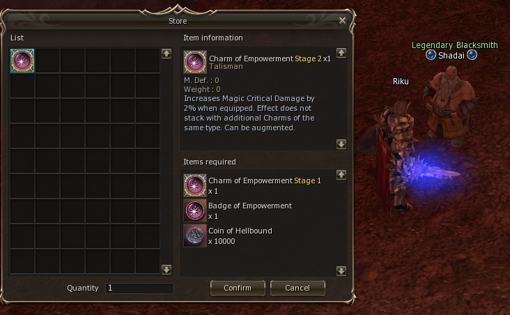 Charms Lineage2